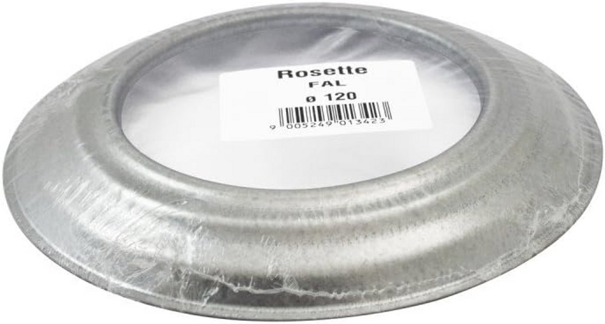 Wandrozet kachelpijp 120 mm - Hoogwaardig gegalvaniseerd rookbuis