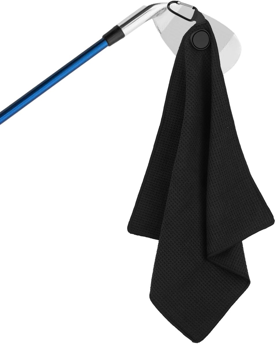 Magnetische golfhanddoek, 40x40cm Absorberende golfhanddoek met magneet Golfreinigingsdoek Herbruikbare golfdoek Reinigingsdoek Buitensportclubaccessoire voor mannen en vrouwen