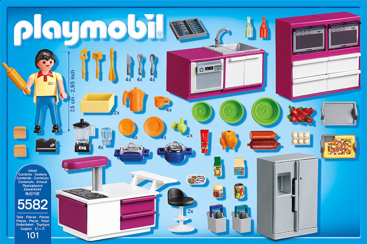PLAYMOBIL City Life Keuken met kookeiland - 5582