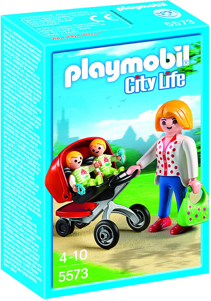 PLAYMOBIL City Life Tweeling kinderwagen - 5573 — afbeelding 11
