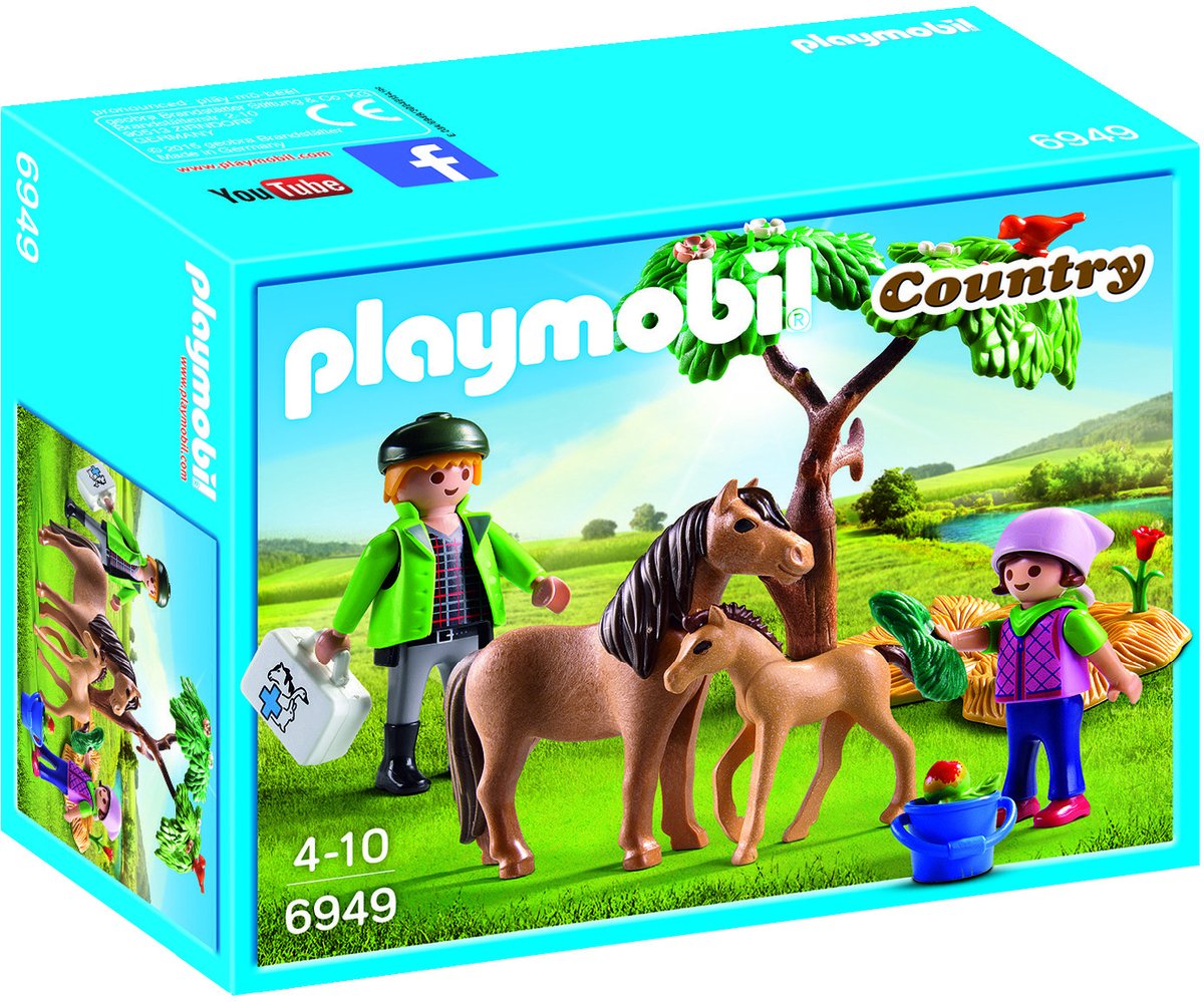 PLAYMOBIL Dierenarts met pony's - 6949 — afbeelding 3
