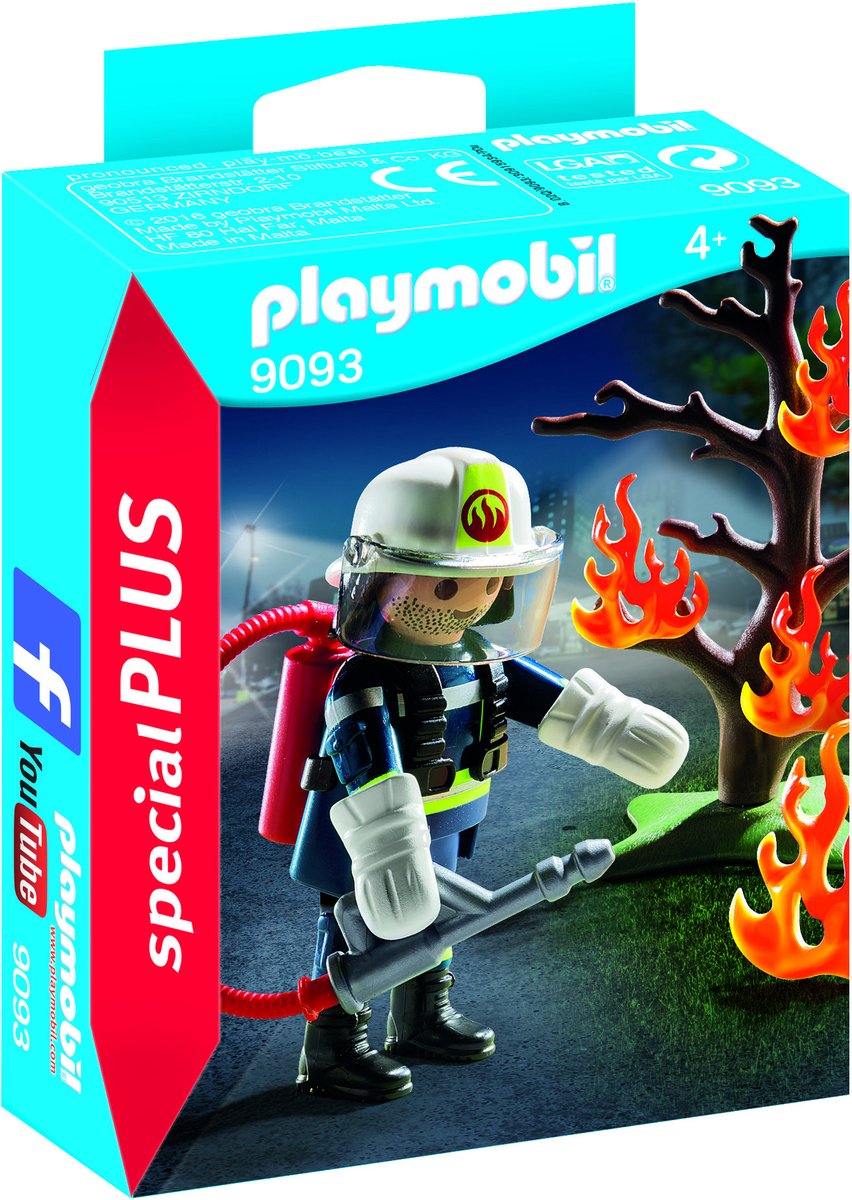 Playmobil - Brandweerman met Brandende Boom (9093) — afbeelding 4