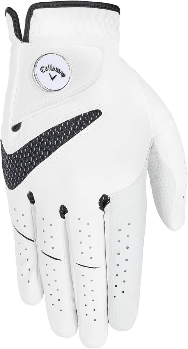Golfhandschoen voor Heren - Synthetisch, Duurzaam, Wit, Medium, Rechterhand