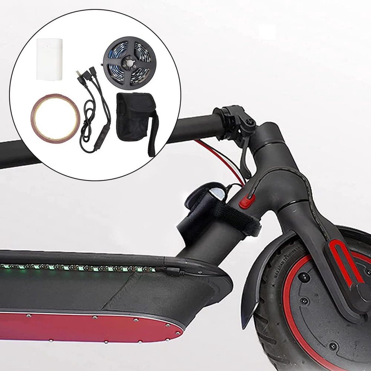 Scooter Strip Light - LED Licht - Kleurverandering - Nachtfietsen - Waterdicht - Veiligheid - Skateboard Decoratieve Accessoires - voor Xiaomi M365 - Xiaomi M365 Pro - NineBot - Scooter - €40,58