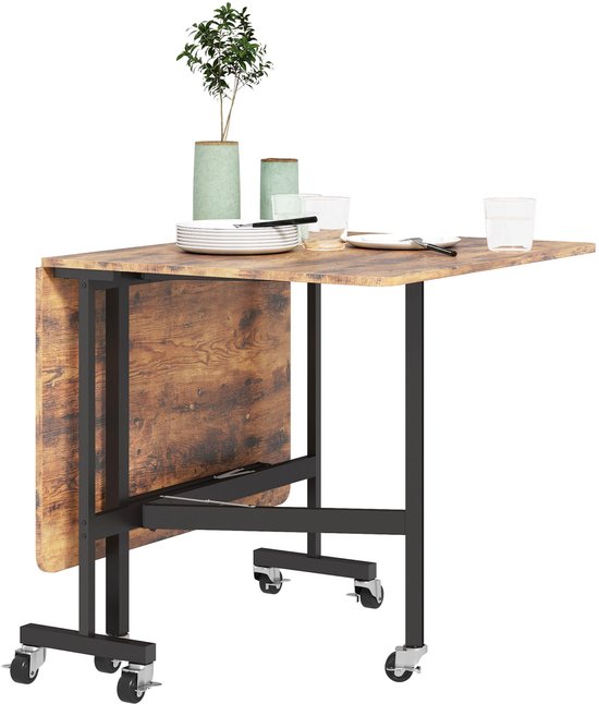 HOMCOM Eettafel, klaptafel, uitschuifbare keukentafel, eetkamertafel HOMCOM Eettafel, klaptafel, uitschuifbare keukentafel, eetkamertafel
