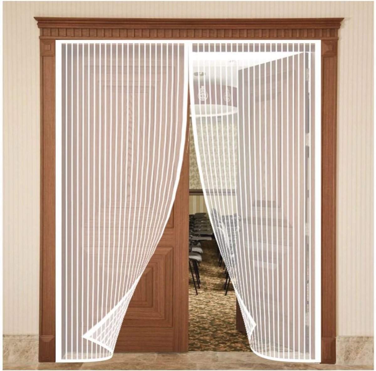 Magnetische Hordeur 95x245cm - Vliegengordijn voor Balkon en Woonkamer met Automatische Afdichting
