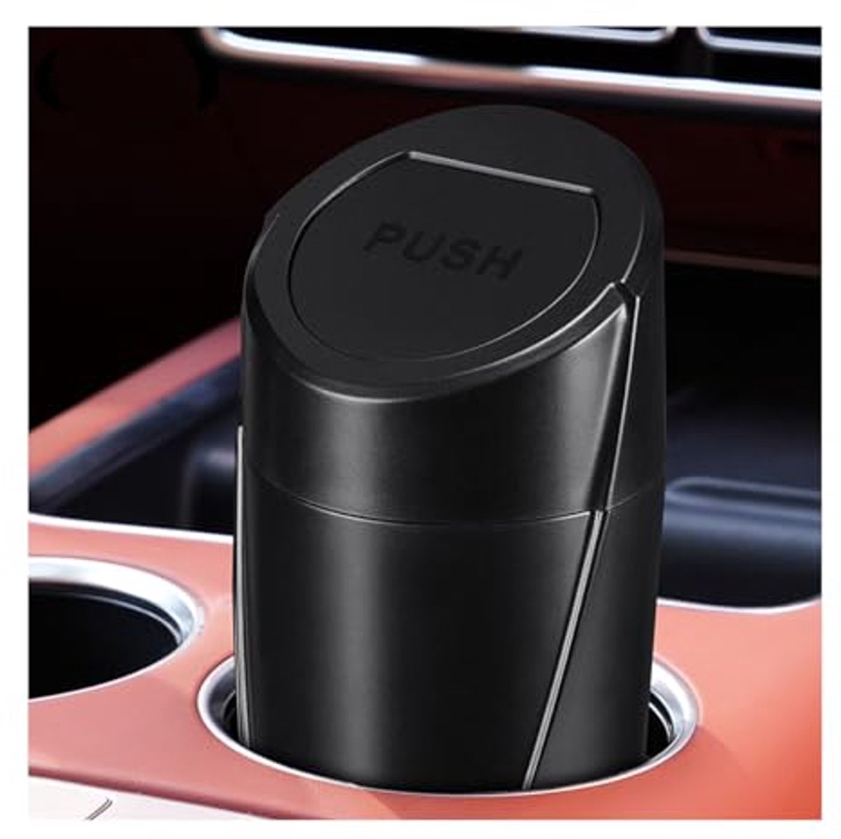 Auto-afvalbak, mini-auto-afvalbak met deksel, milieuvriendelijke plastic afvalbakken voor voertuigen, waterdichte, lekvrije, draagbare afvalbak, auto-afvalbak voor de keuken