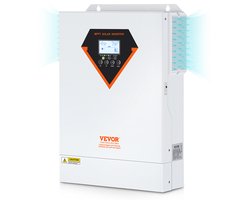 VEVOR 2-In-1 Hybride Zonne-Omvormer 5500W Zuivere Sinusgolf MPPT LCD-scherm 3 Laadmodi (Opladen Op Zonne-energie, Opladen Op Netspanning, Hybride Opladen) en 4 Uitgangsmodi (UTL, SOL, SBU, SUB)