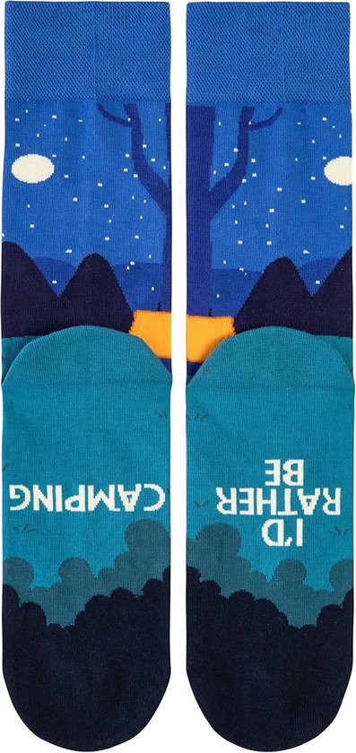 Apollo Fashion Sokken Dames Hartjes Stippen Ster Print Blauw | Underwear District