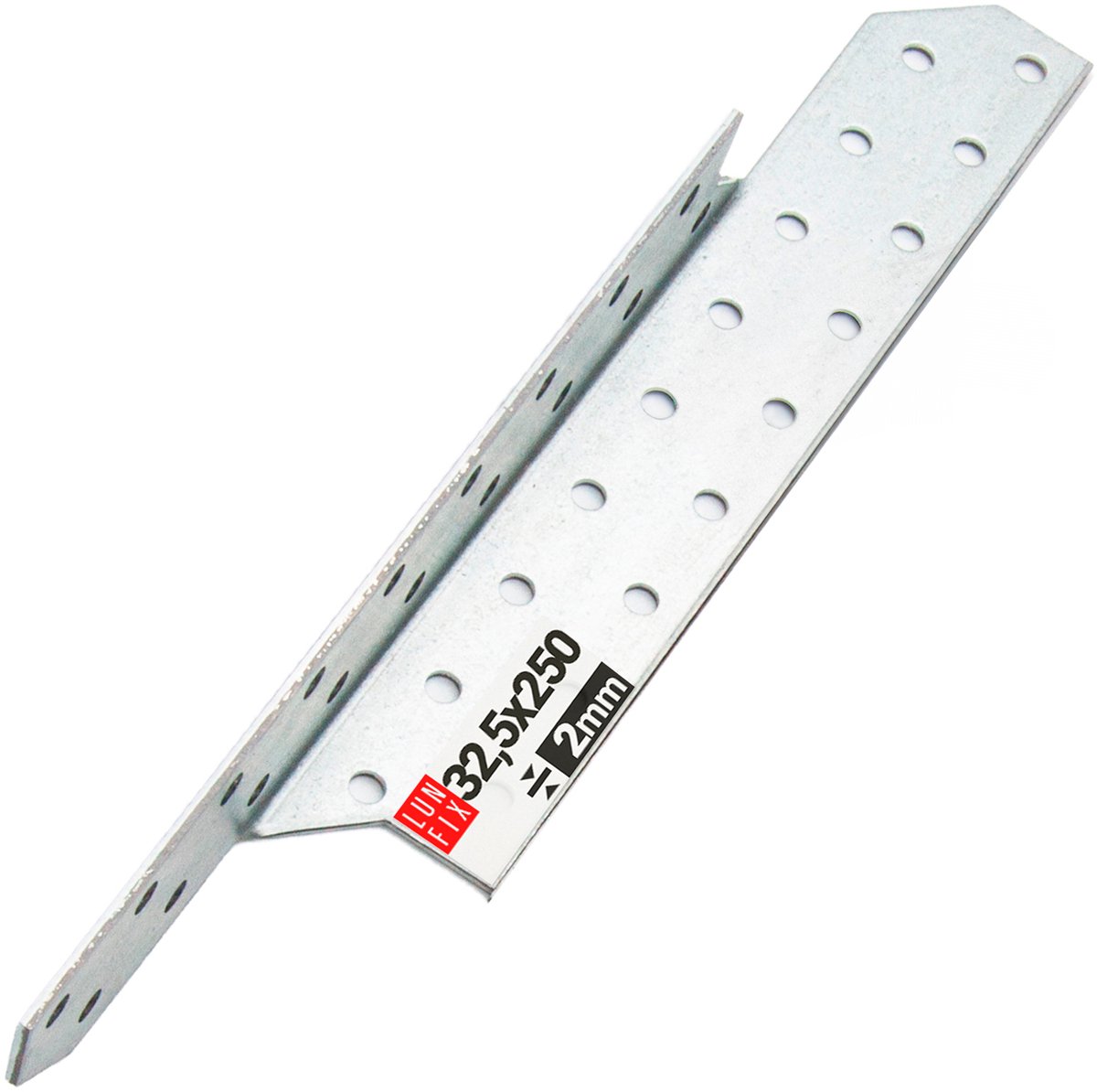 LUN FIX - Sparrenpfettenanker - Verzinkt - 32x250mm - Schwerlast-Winkelverbinder - Balkenverbinder