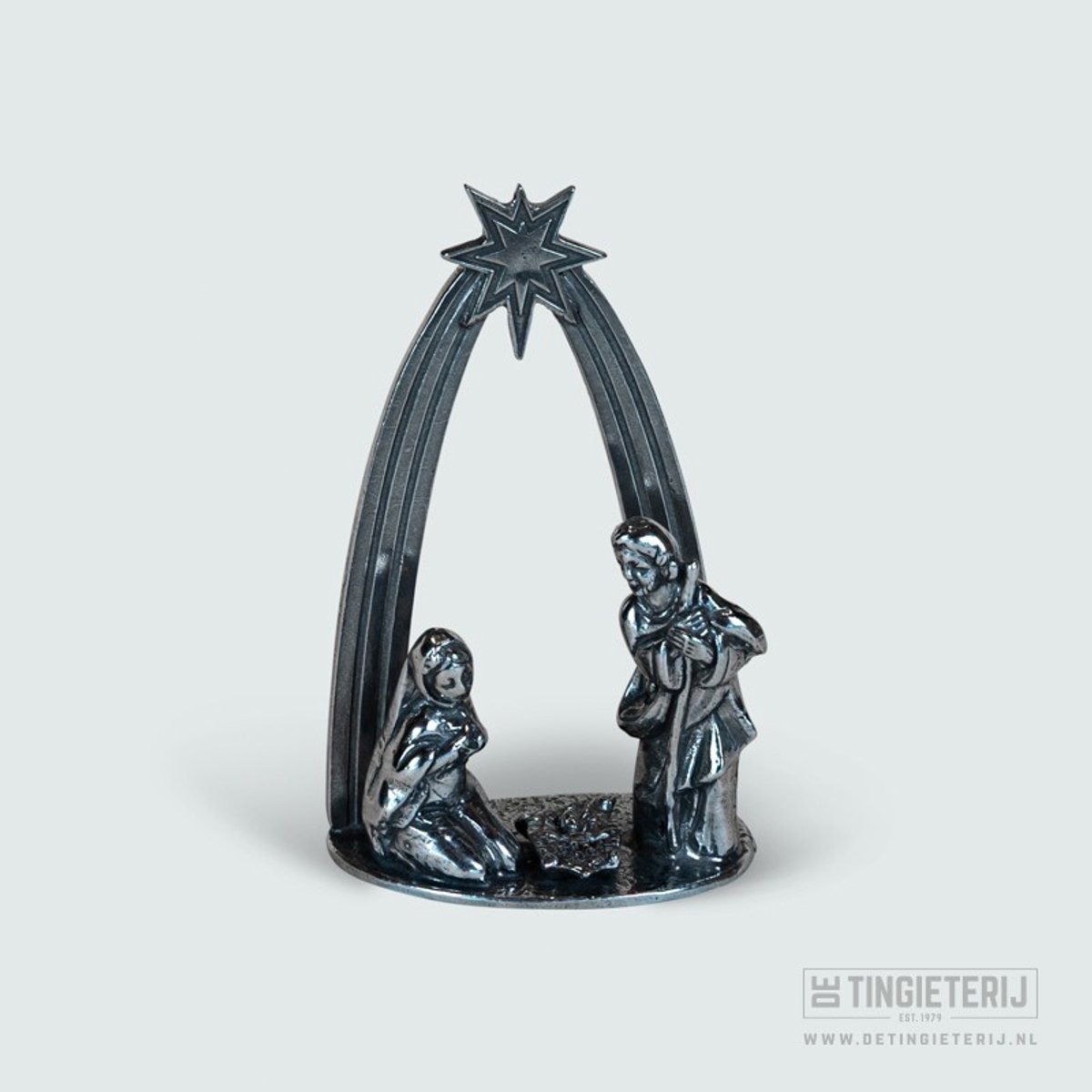 Kerststal 12cm middel - Minikerststal - Kerstcadeau - Kerstdecoratie - Handgemaakte mini kerstgroep - Kerst