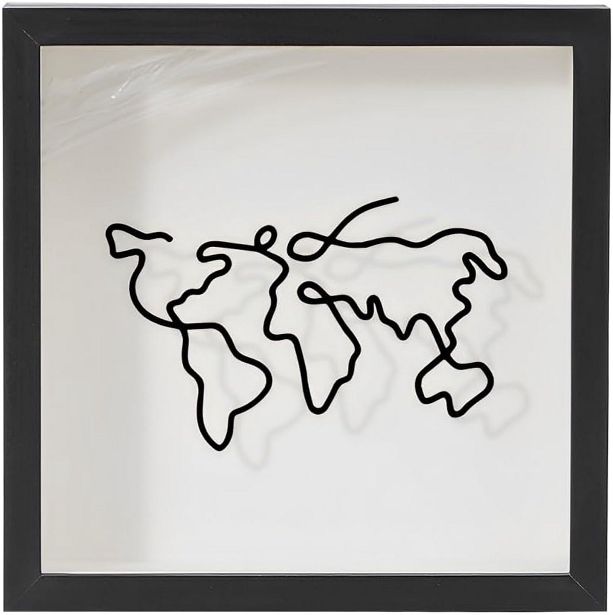 Houten Herinneringsdoos met Slot voor Reizen en Spaargeld - Wanddecoratie Verzamelkist