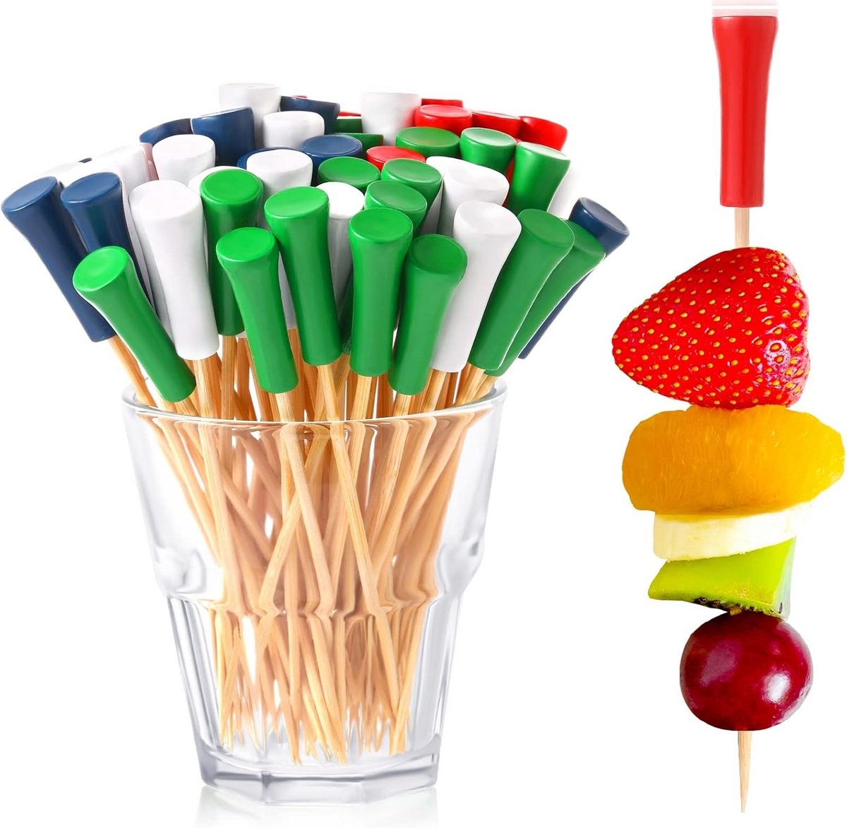 500 Stuks Bamboe Cocktailprikkers 12 cm voor Tapas, Snacks en Feestdecoratie