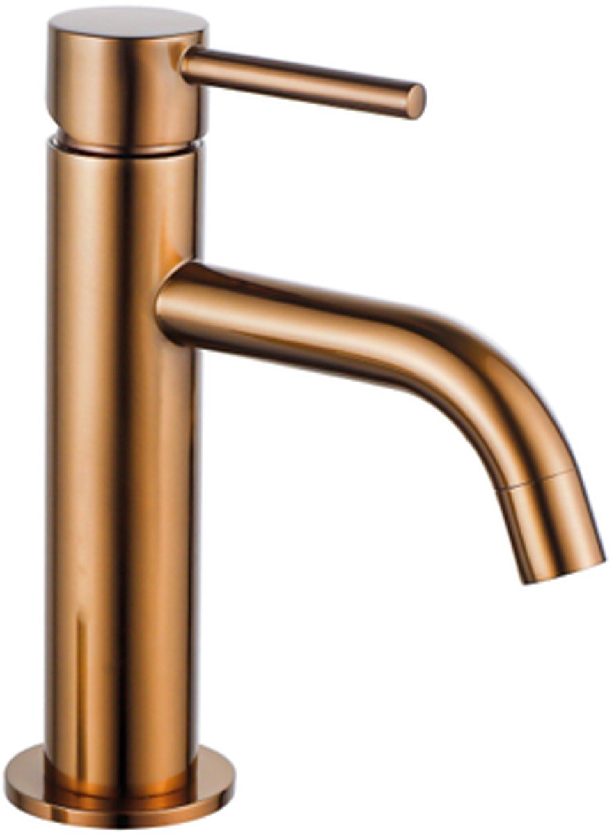 FugaFlow Eccelente Acces Slim Wastafelkraan - 17.4cm - opbouw - Geborsteld koper PVD (Koper)