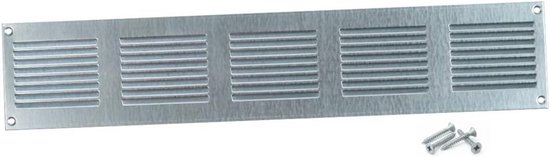Steinberg14 Ventilatierooster, 200 x 150 mm, metaal, ventilatierooster met insectenwering, afvoerluchtrooster voor muur en plafond, ventilatieafdekking voor binnen en buiten, insectenwerend rooster