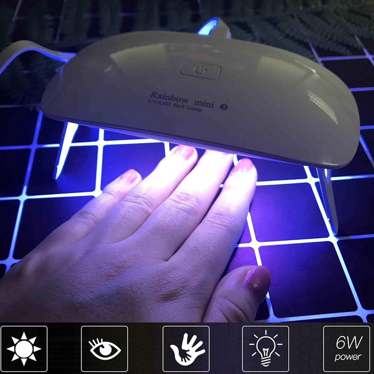 Draagbare Mini LED UV Nagellamp voor Gel Polish - Oplaadbaar en Duurzaam