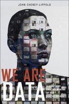 Boekomslag 'We Are Data' met gezicht van mens opgebouwd uit diskettes.