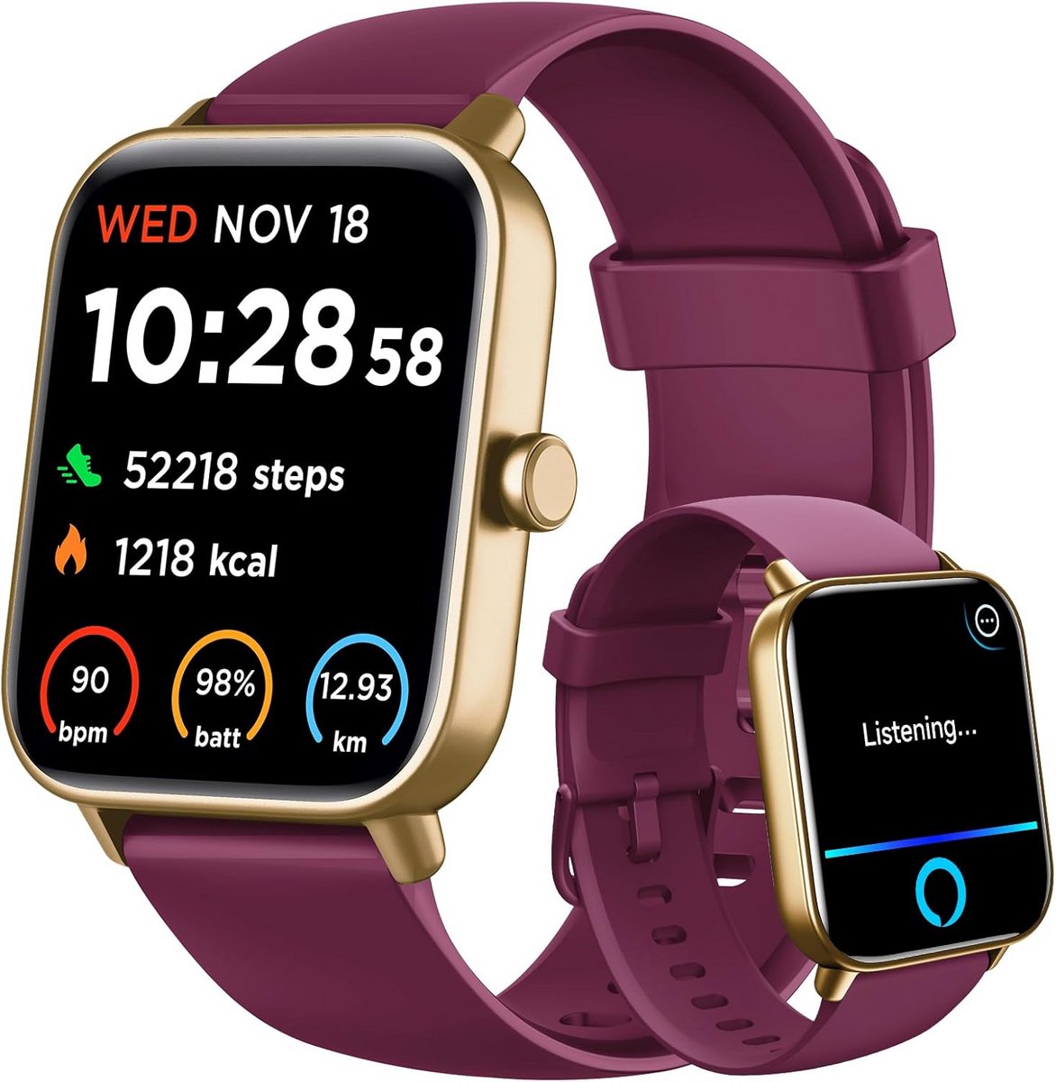 Smartwatch met Bellen en Fitnessfuncties voor Heren en Dames