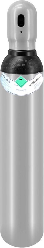 Stikstofcilinder 8 Liter (1.5 m³) - Hoge Zuiverheid 99.998% - 150 Bar | bol