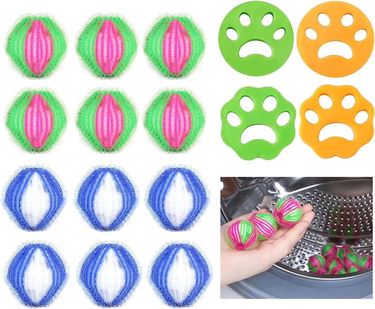 Wasmachine Haarverwijderaar Ballen voor Huisdieren, Pluizenopvang voor Kleding en Textiel