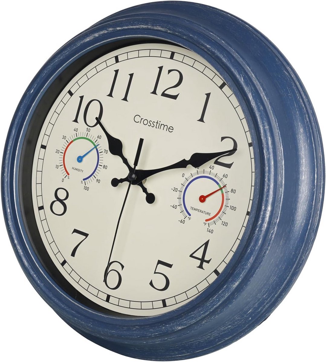 Waterdichte Buitenklok met Thermometer en Hygrometer - 30 cm Wanddecoratie