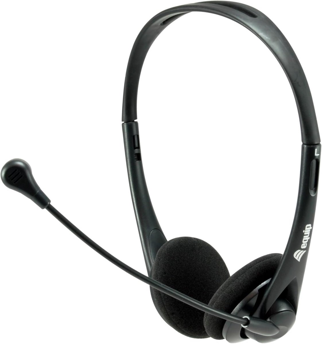 Stereo Headset met Mute Functie en Volumeregeling - 1.8m Kabel - Zwart