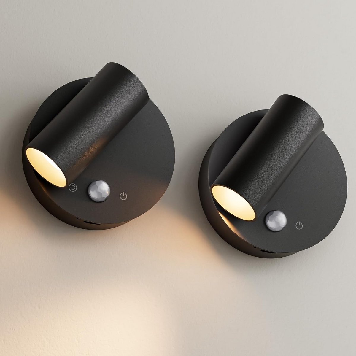 2x Draadloze LED Wandlamp met Bewegingsmelder & Touch Dimbaar - 3 Kleurtemperaturen