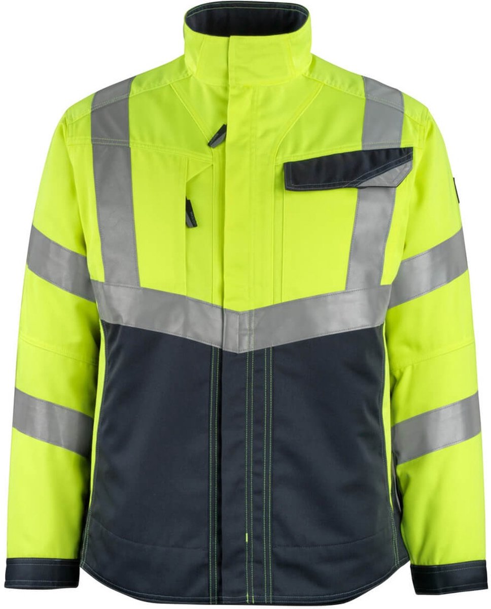 Mascot Safe Supreme Jas 15509-860 hi-vis /donkermarine Geel