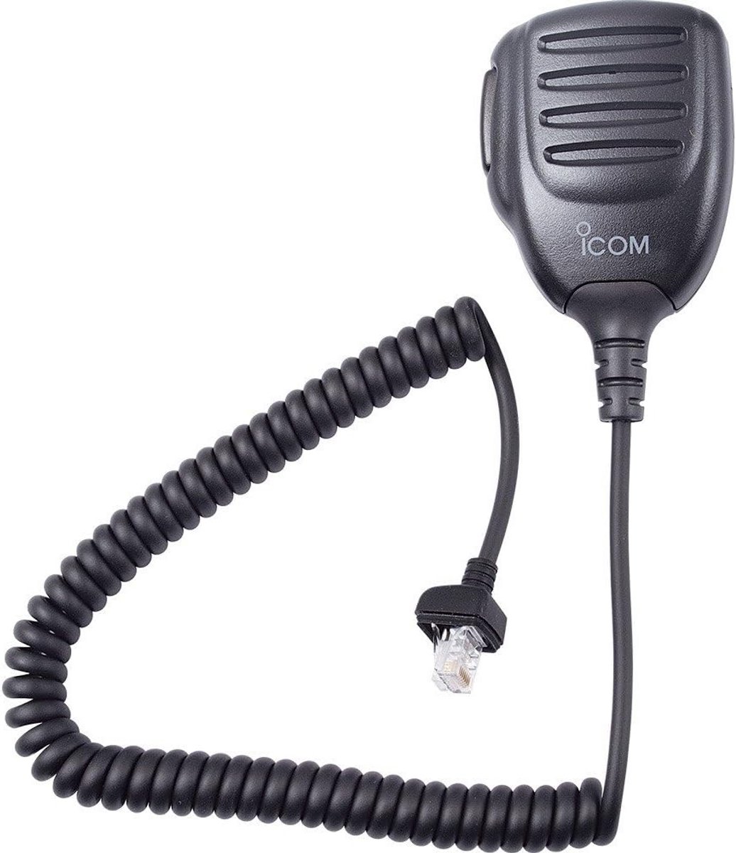 Microfoon voor diverse Icom portofoons met Push-to-Talk knop