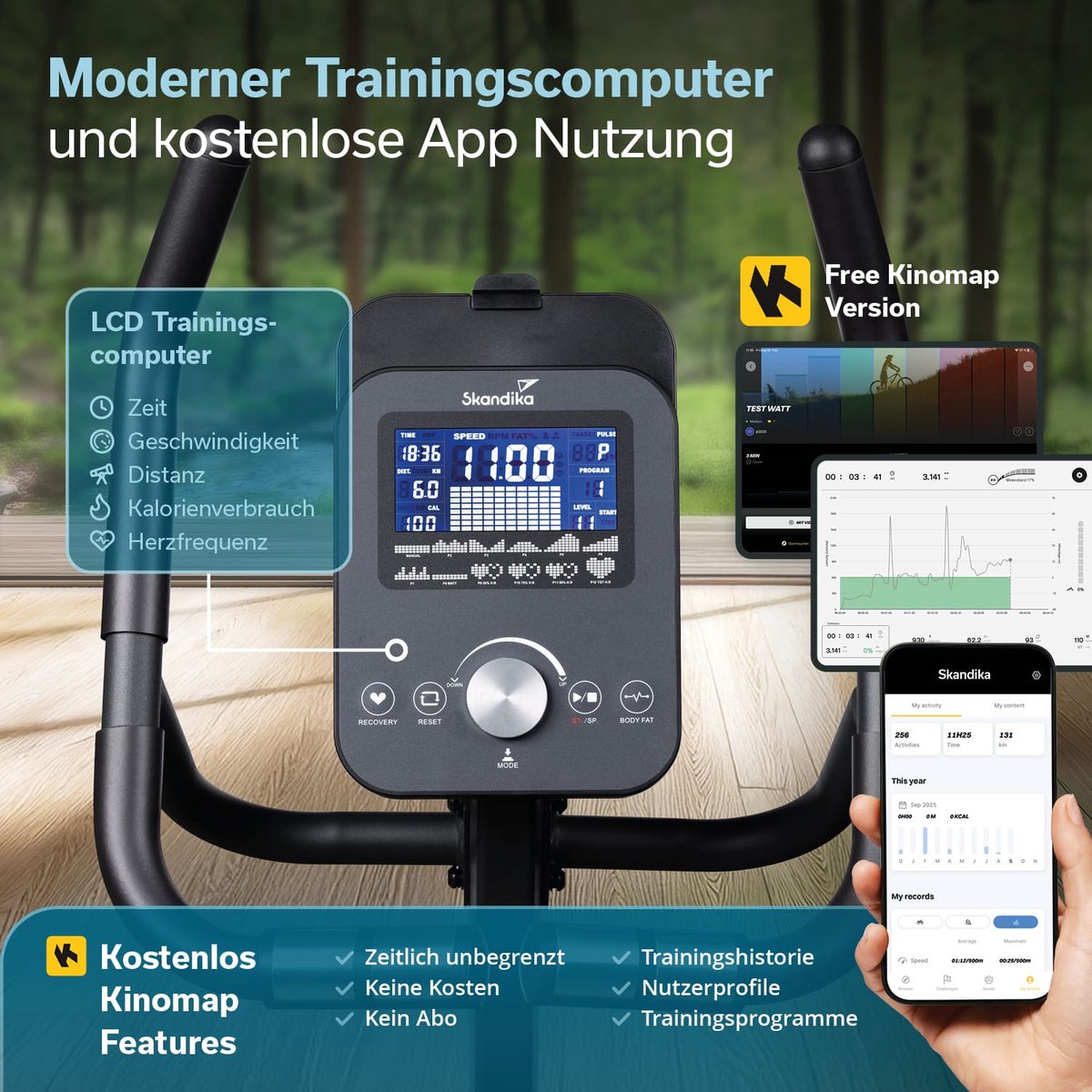 Skandika Ergometer Cykling P10 - Hometrainer met 32 - afbeelding 3