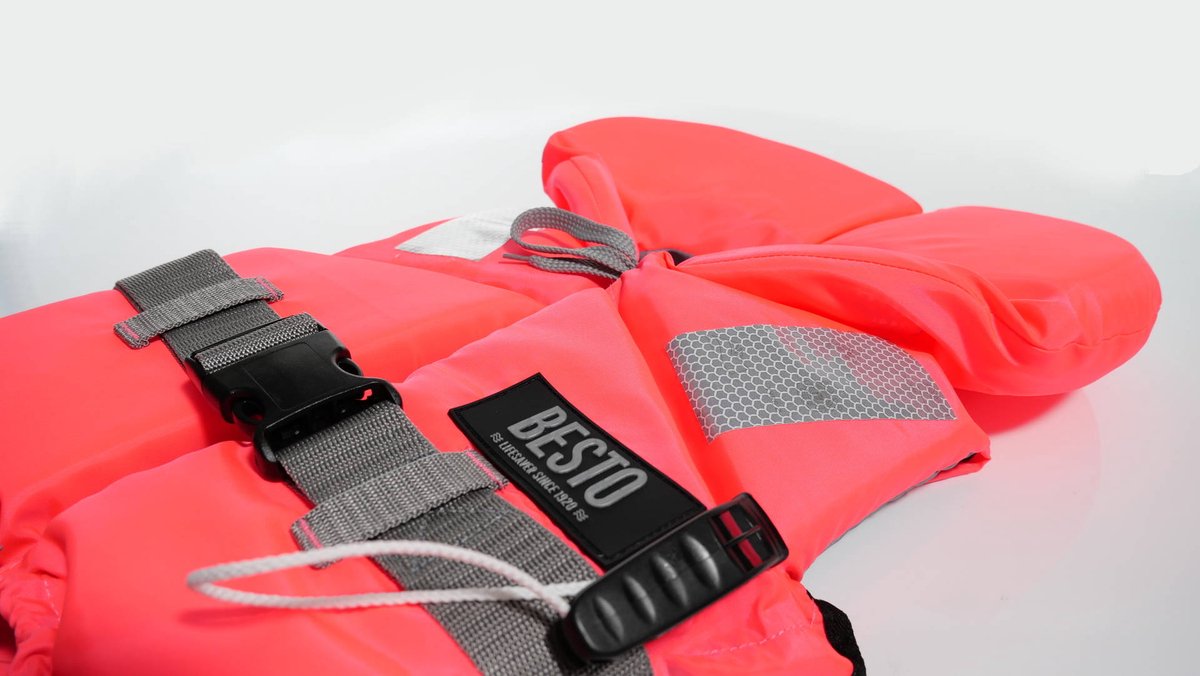 Besto Racingbelt 40N Roze Reddingsvest voor 5 - 15kg — afbeelding 4