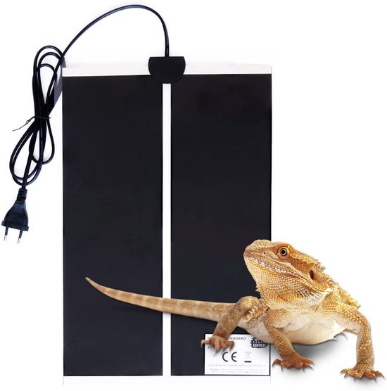 FENYW Terrarium-verwarmingsmat – 14 W – Instelbaar Van 0 Tot 35°C – Afneembaar En Vochtbestendig – Voor Reptielen