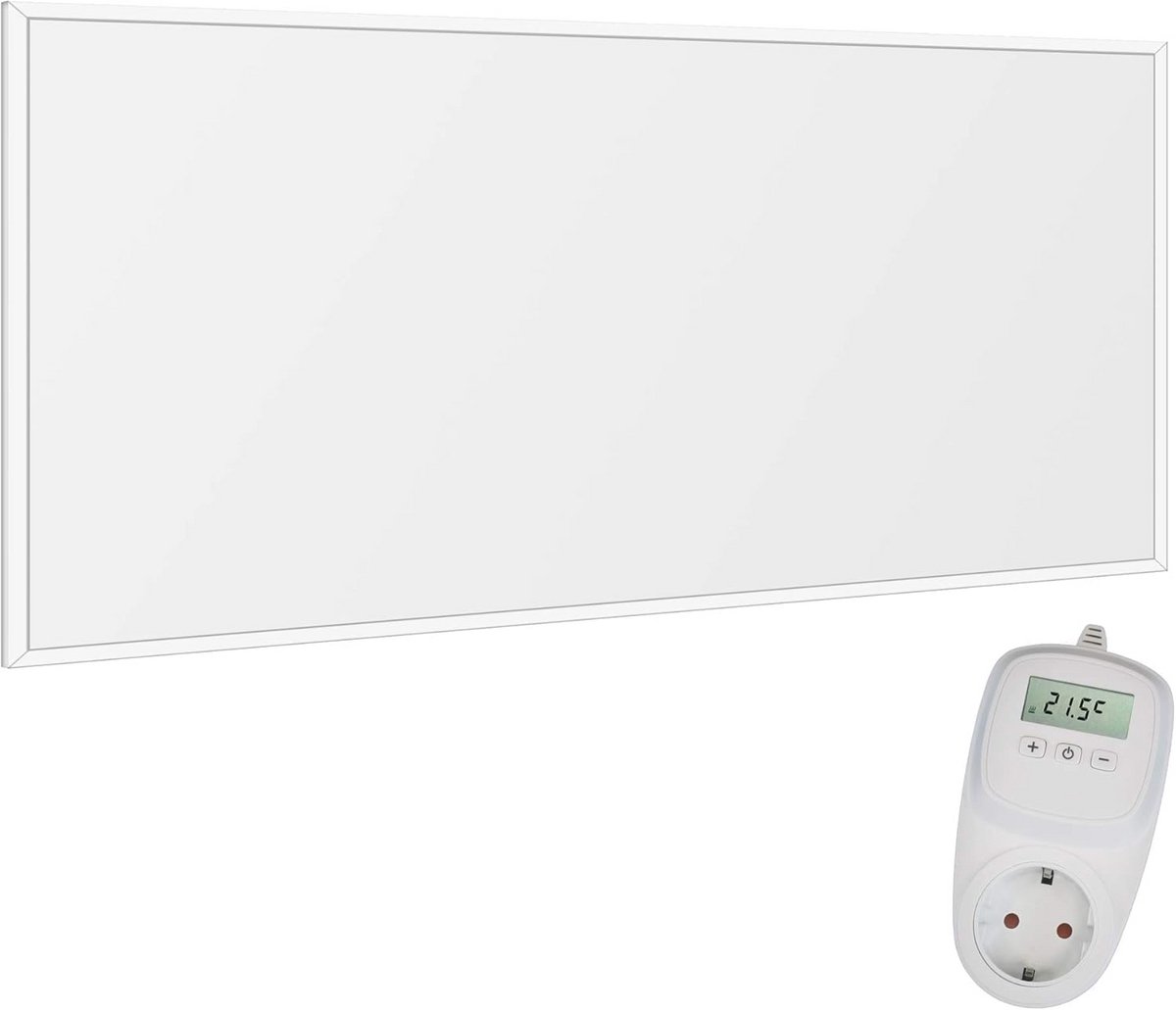 Infrarood Wandverwarming met Thermostaat Opgewarmd Paneel voor Badkamer 1200W – foto 3