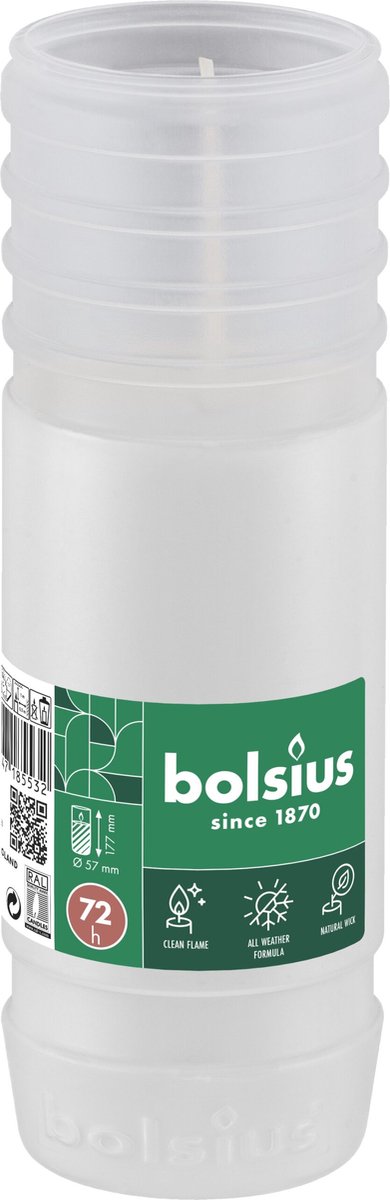 Bolsius Bolsiusgraflicht Nr4 Navulling Wit (1 stuk)
