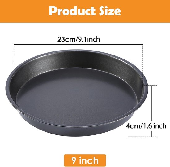 Ronde pizza-bakplaat, anti-aanbaklaag, groot 28 cm, koolstofstaal, pizzaslade, bakvormen, ronde ovenlade geperforeerde gaten, luchtstroom, hittebestendig, niet giftig, vaatwasmachinebestendig