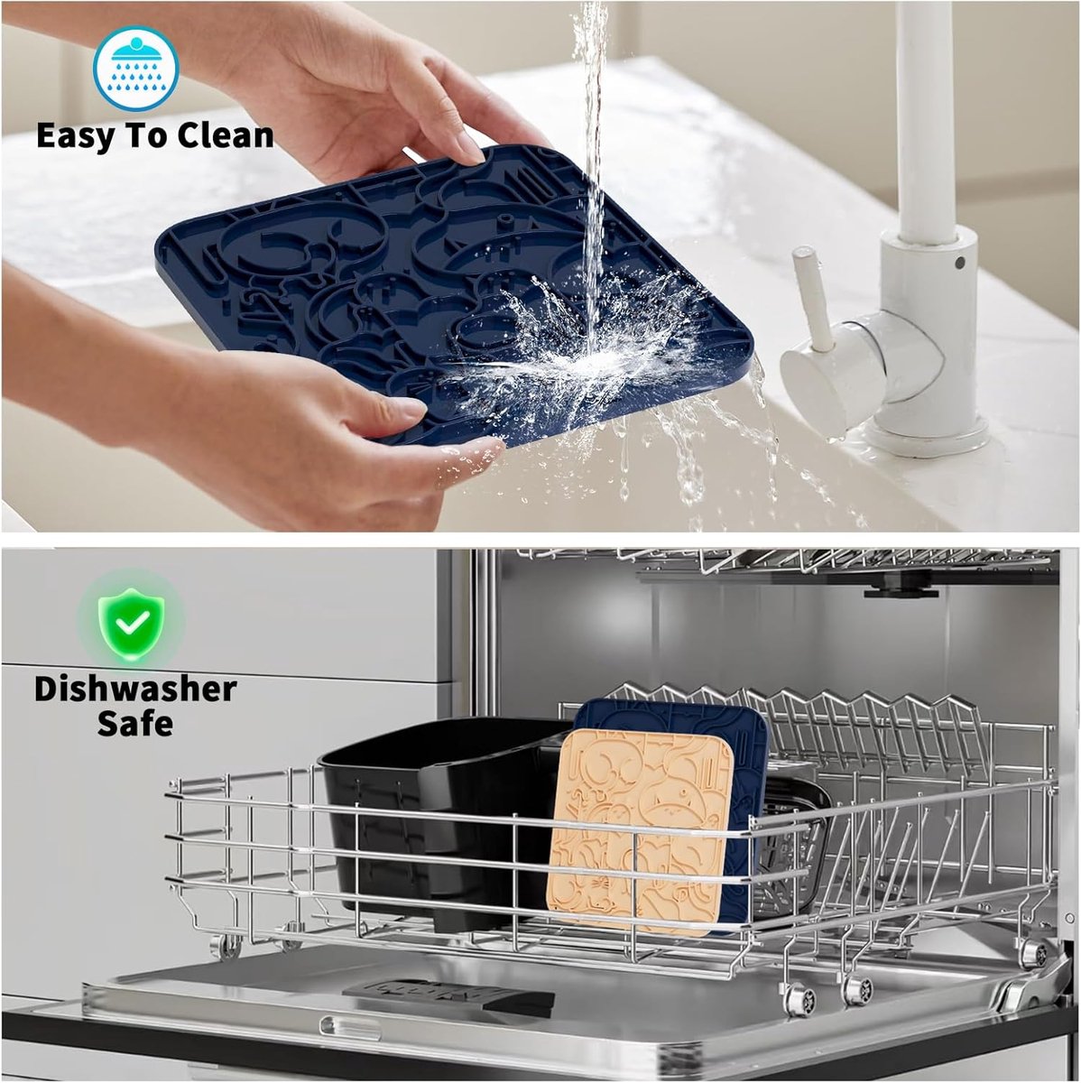 BOTC Likmat Hond met Silicone spatulas - Beige en Zwart thumbnail 6