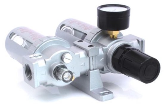 drukregelaar met filter en waterafscheider - compressor regelaar 1/2 duims - reduceerventiel - satra van ASTA/SATRA — afbeelding 4