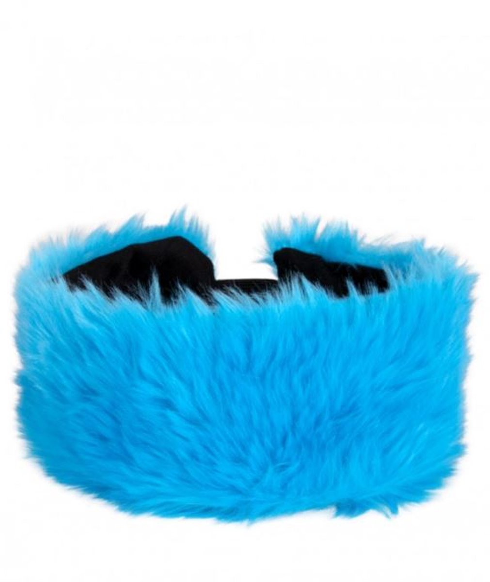 Hoofdband pluche blauw