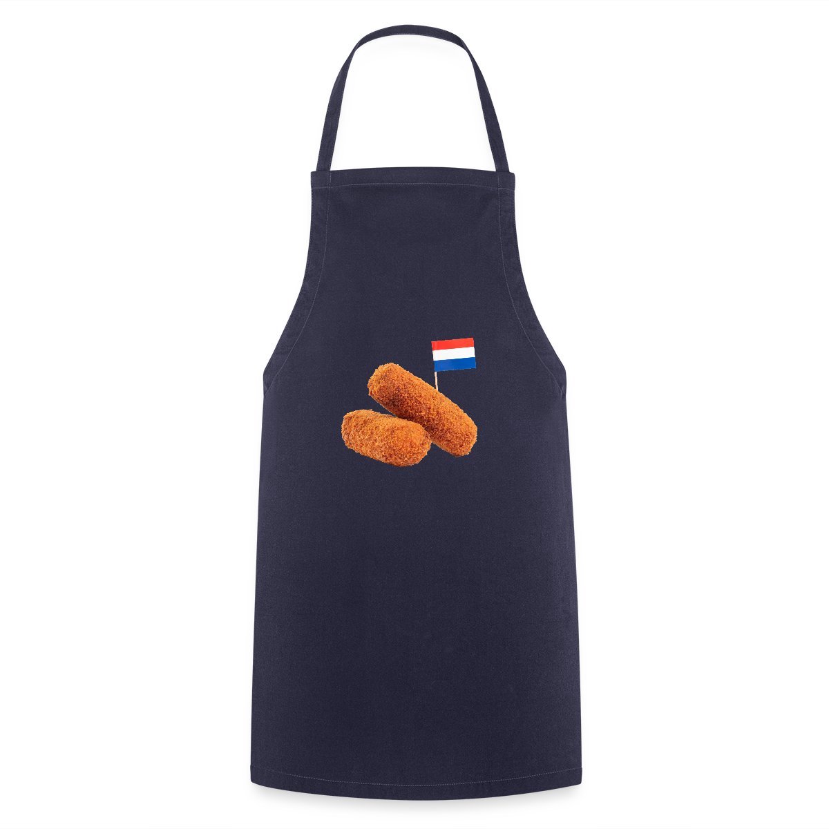 Kroket Met Nederlandse Vlag Voor Snack Liefhebbers Keukenschort