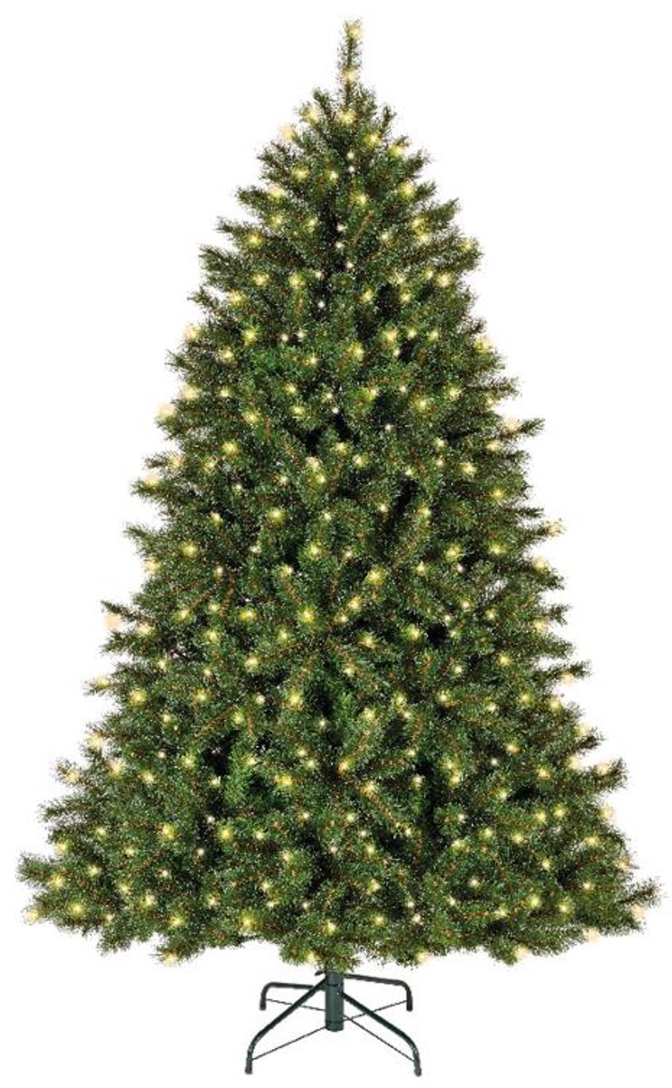 Everlands Malmo spruce - kunstkerstboom met verlichting groen 2,1m x 1,57m