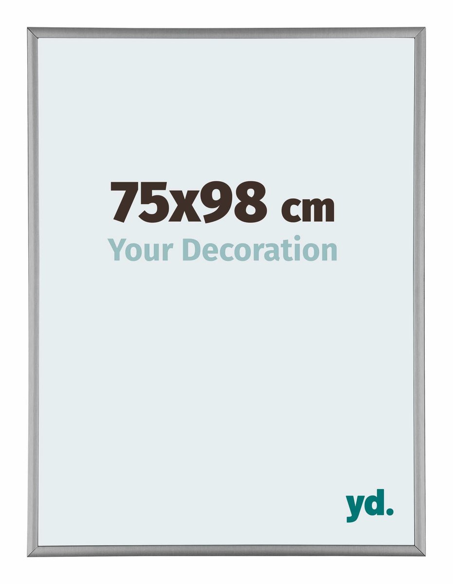 Your Decoration - Puzzellijst 75x98 cm - Platina - Puzzellijst 1500-2000 stukjes - Aluminium Fotolijst - Kent