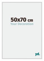 Your Decoration - Fotolijst 50x70 cm - Aluminium - Zilver Mat - Miami