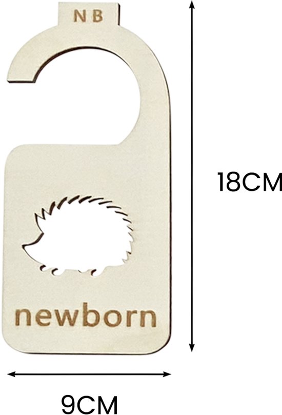 Purepeak Maathangers Baby Set 8 Stuks - Kledinghangers - Kastverdeler Kind - Maatverdelers voor Babykleding — afbeelding 2