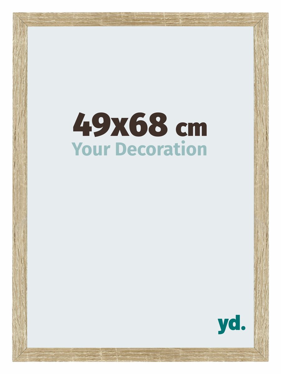 Your Decoration - Puzzellijst 49x68 cm - Sonoma Eiken - Puzzellijst 500-1000 stukjes - MDF Fotolijst - Mura