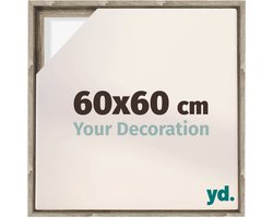 Your Decoration - Baklijst 60x60 cm - Sonoma Eiken - Baklijst voor Canvas - MDF - Lyon