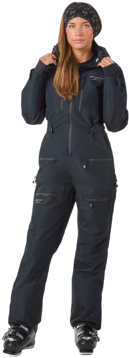 Swedemount Freeride Skisuit II – Winteroverall dames Zwart