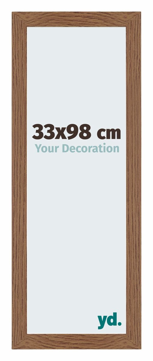 Your Decoration - Puzzellijst 33x98 cm - Eiken Rustiek - Puzzellijst 500-1000 stukjes - MDF Fotolijst - Mura