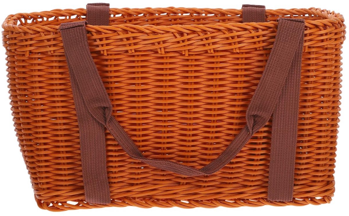 Unyqoos® Grote multifunctionele gevlochten mand voor boodschappen en opslag
