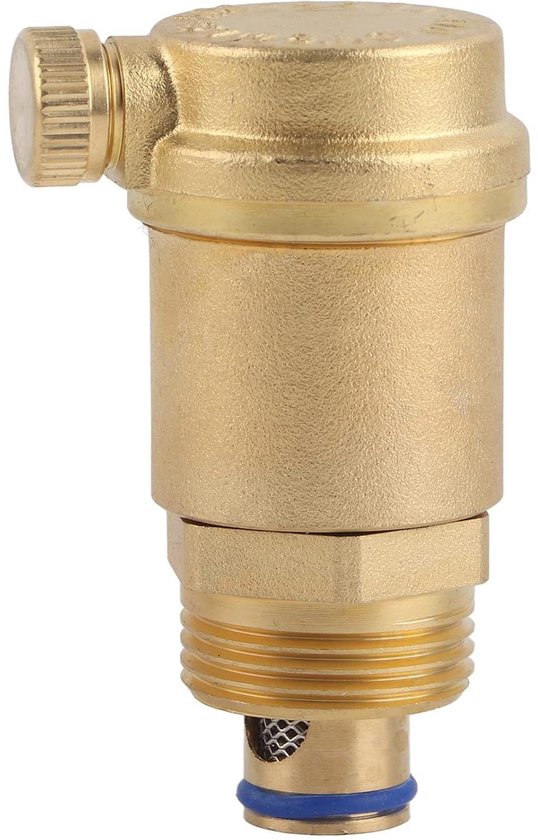 Bonfix Radiator Draaibare ontluchter - messing vernikkeld 1/2 - met