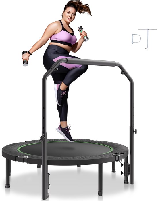 VEVOR Mini Fitnesstrampoline Trainingstrampoline Volwassenen 132 cm 205 kg Opvouwbaar